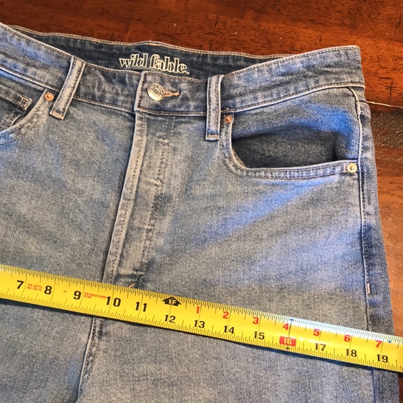 Wild Fable High Rise Straight Button Up Raw Hem Jeans - Picture 12 of 14